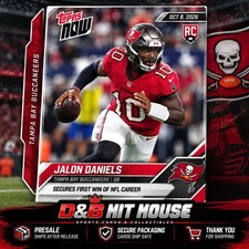 2026 Topps NOW Jalon Daniels RC Tampa Bay Buccaneers 1st NFL Win *PRESALE* picture