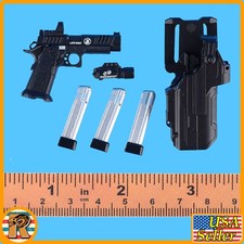 Male Los Angeles SWAT - 2011 Pistol & Holster Set - 1/6 Scale Part - Easy Simple picture