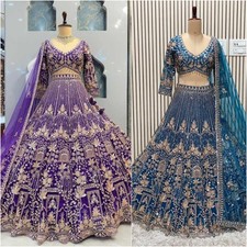 Party Lehenga Choli Indian Designer Bollywood Lehnga Wedding Ethnic Bridal eid picture