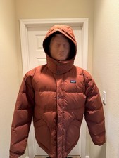 New Patagonia Hooded Downdrift Jacket Coat Grayling Brown Men's Sz XXLarge $289. picture