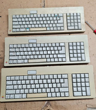 3 Vintage Apple M0116 Standard Keyboard Orange Alps Mechanical Macintosh ADB Lot picture