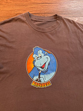 Vintage 2000’s Birdhouse Steve Berra Gorilla Grey T Shirt Size Large No Tag, Cut picture