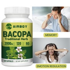 Bacopa Monnieri 2000mg - Boost Memory Focus Enhancer Stress Relief - Non GMO picture