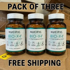3 Pack Bio-X4 4-in-1 Probiotic Digestive Weight Support 90 Caps EXP 11/2027 picture