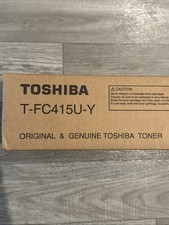 TOSHIBA T-FC415U-Y Genuine Yellow Toner Cartridge NEW OPEN BOX . picture