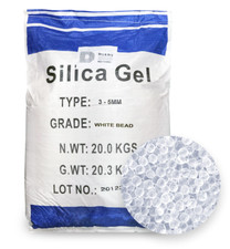 [44 LBS] White Premium Silica Gel Beads (3-5 mm) -(1 Sack of 44 LBS) picture
