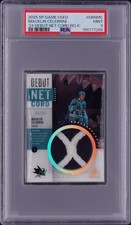 2025-26 SP Game Used Macklin Celebrini Debut Net Cord, PSA 9 (Highest Grade) picture
