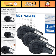 3 Pack Compatible Nylon Label Tape 0.75
