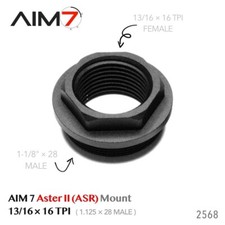 Aim7 Precision Aster II 13/16×16 Adapter Mount For 1.125×28 Tube picture