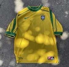 Nike Brazil 1998 Reissue Mens Jersey Size Medium World Cup picture