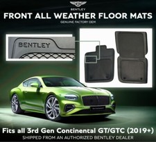 3SB862435 OEM Bentley Continental GT/GTC FRONT All Weather Floor Mats MY 2019+ picture