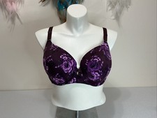 Torrid Lightly Lined Purple Floral Plus Size Bra 42DD picture