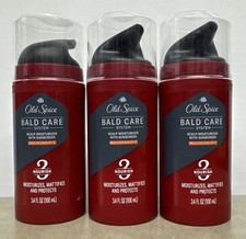 3 Pack Old Spice Bald Care Scalp Moisturizer SPF 25 Step 3 Nourish 3.4oz NEW picture