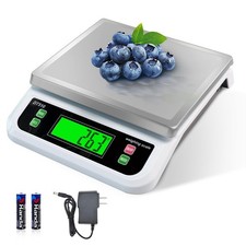 Large Digital Kitchen Scale 40kg/88lbs Commercial Food Scale with Tare and PC... picture