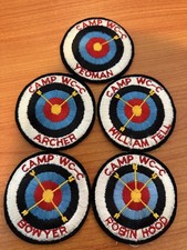Rare Vintage 50s CAMP WC-C Western Colorado Council Camps BSA Archery Award Set picture