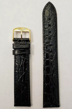 Longines Semi Matt Black Calf Leather Strap 18mm picture