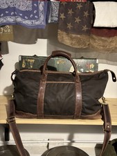 Vintage Coach 5497 Medium Cabin Bag Brown Nylon Leather Weekender Duffle picture