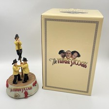 Westland 2000 Three Stooges Music Box Smoke Gets In Your Eyes #6936 W/ Box READ picture