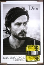 DIOR ALAIN DELON Bus Shelter Rolled DS ORIGINAL promo poster picture