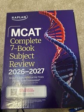 KAPLAN MCAT COMPLETE 7-BOOK SUBJECT REVIEW 2026-2027 + ONLINE RESOURCES picture