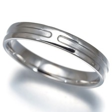 Auth HERMES Ring Ariane EU49 18K 750 White Gold picture