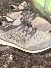 Nike Women's Knit Lace-Up Running Shoes in Gray and Black picture