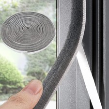 33 Ft Self-Adhesive Soundproof Weather Stripping for Doors & Windows, 0.35