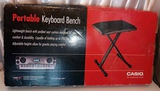 Casio ARBENCH X-Style Adjustable Padded Folding Keyboard Bench, Black picture