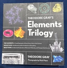 THEODORE GRAY'S ELEMENTS TRILOGY 3 Volumes Illustrated Science Books Chemistry  picture