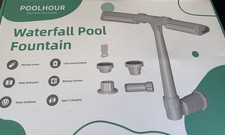 Poolhour Waterfall Pool Fountain New PG099-WH WHITE picture