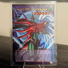 Konami Yu-Gi-Oh Favorite HERO Flame Wingman MAMA-EN005 1st Ed English OVERFRAME picture