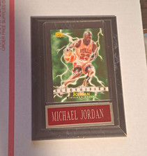 micheal jordan 1996 1995-96 Skybox Premium Electrified #278 card & plaque bulls picture