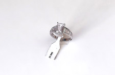 Vintage Holested Jewelers® Cubic Zirconia Gemstone Silver Plate Ring picture