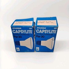 LOT OF 2 Sylvania CAPSYLITE Indoor/Outdoor PAR20/CAP/NFL, 50W, 120V TESTED picture