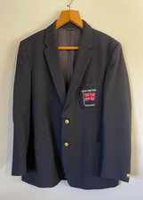 Vintage 1968 /70 Team GB Fencing Team Blazer Sumrie Rowans Brass Rose Buttons picture