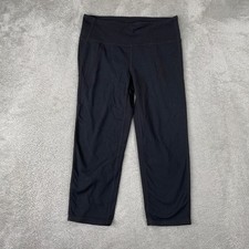 Athleta Leggings Womens Medium Black Be Free Capri Yoga Running Workout Active picture
