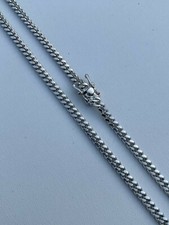 Men's Miami Cuban Chain Solid 925 Sterling Silver 4mm 18-30