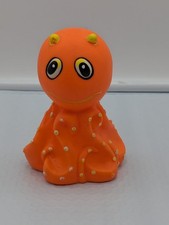 Vintage 1987 Evenflo Octopus Orange Squeak Baby Toy picture