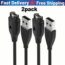2pcsUSB Charger Charging Cable Cord For Garmin Forerunner 45 245 255 265 745 945 picture