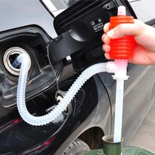 Manual Hand Syphon Pump Fuel Gas Liquid Transfer Siphon Hose Tool Kit picture