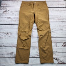 Arcteryx Levon Pant Mens 36 Brown Stretch Cotton Canvas 5 Pocket Climbing picture