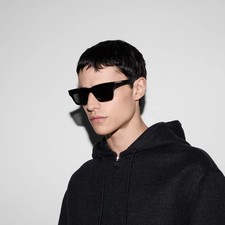 GUCCI GG1889S Black Grey 51 mm Rectangular Squared Men's Sunglasses picture