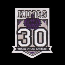 NHL Los Angeles Kings 30th Anniversary Patch Very Rare La Kings Jersey picture