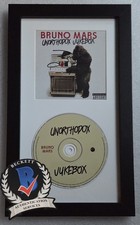 BRUNO MARS CD DISPLAY AUTOGRAPHED BECKETT BAS COA SIGNED RARE MUSIC PRESENT GIFT picture