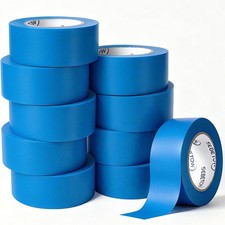 10Rolls Painters Tape 2 inch Wide Bulk Blue Masking Tape for Painting 55yds picture