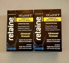 Lot of 2 OCuSOFT Retaine MGD Advance Formula Emulsion 30 Single-Dose Containers picture