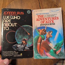 Joanna Russ 2 Book Lot We Who Are about To... (1977) + The Adventure of Alyx '83 picture
