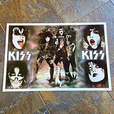 Kiss 4 Faces Poster Print  Mint 24x36 picture