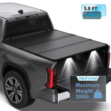 5.8FT Hard Tonneau Cover Bed 3Fold For 2014-2018 Chevy Silverado GMC Sierra 1500 picture