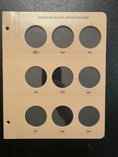 Custom Dansco Page #7181 / 7182: American Silver Eagles, Page 5, 2021-2029 picture